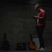 Golden profile photo